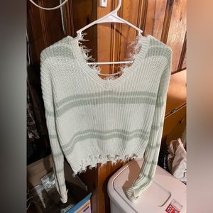 Womens Cropped Sweater